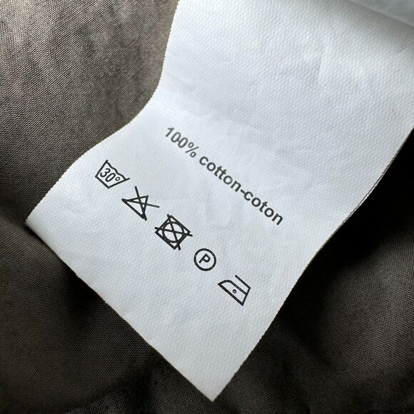 Crea Concept Women Button Front Cropped Pant 44 Olive Green Brown Made in Turkey - Picture 13 of 14